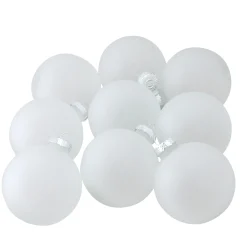 Northlight Glass Balls>9Ct Clear Frosted Matte Christmas Glass Ball Ornaments 2.5" (65Mm)