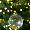 Northlight Glass Balls>4Ct Clear Iridescent Glass Christmas Ball Ornaments 4" (100Mm)