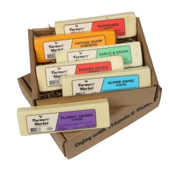 CC Home Furnishings 6Ct Farmers Market Variety Cheese Block 7 Oz. Each
