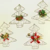CC Christmas Decor Santa Claus>72Ct Gold Wire Santa Christmas Tree Ornaments 9"