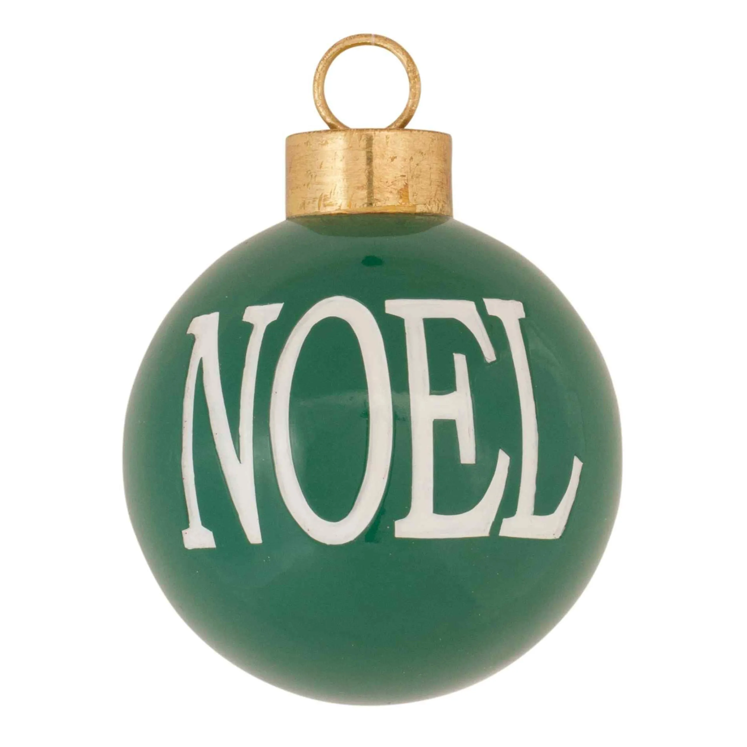Melrose Balls>6Ct Green And Red "Joy" "Noel" Ball Christmas Ornaments 6" (152Mm)