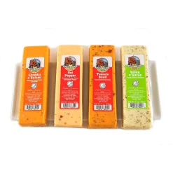 CC Home Furnishings 4Ct Green Farmers Market Variety Cheese Block 7 Oz.