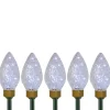 Outdoor Decorations*Northlight 5Ct Led Lighted C9 Christmas Pathway Marker Lawn Stakes - Clear Lights