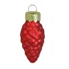 Whitehurst Pine Cones>56Ct Matte Red Glass Pinecone Christmas Ornaments 1.75" (45Mm)