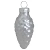 Whitehurst Pine Cones>56Ct Matte Silver Glass Pinecone Christmas Ornaments 1.75" (45Mm)