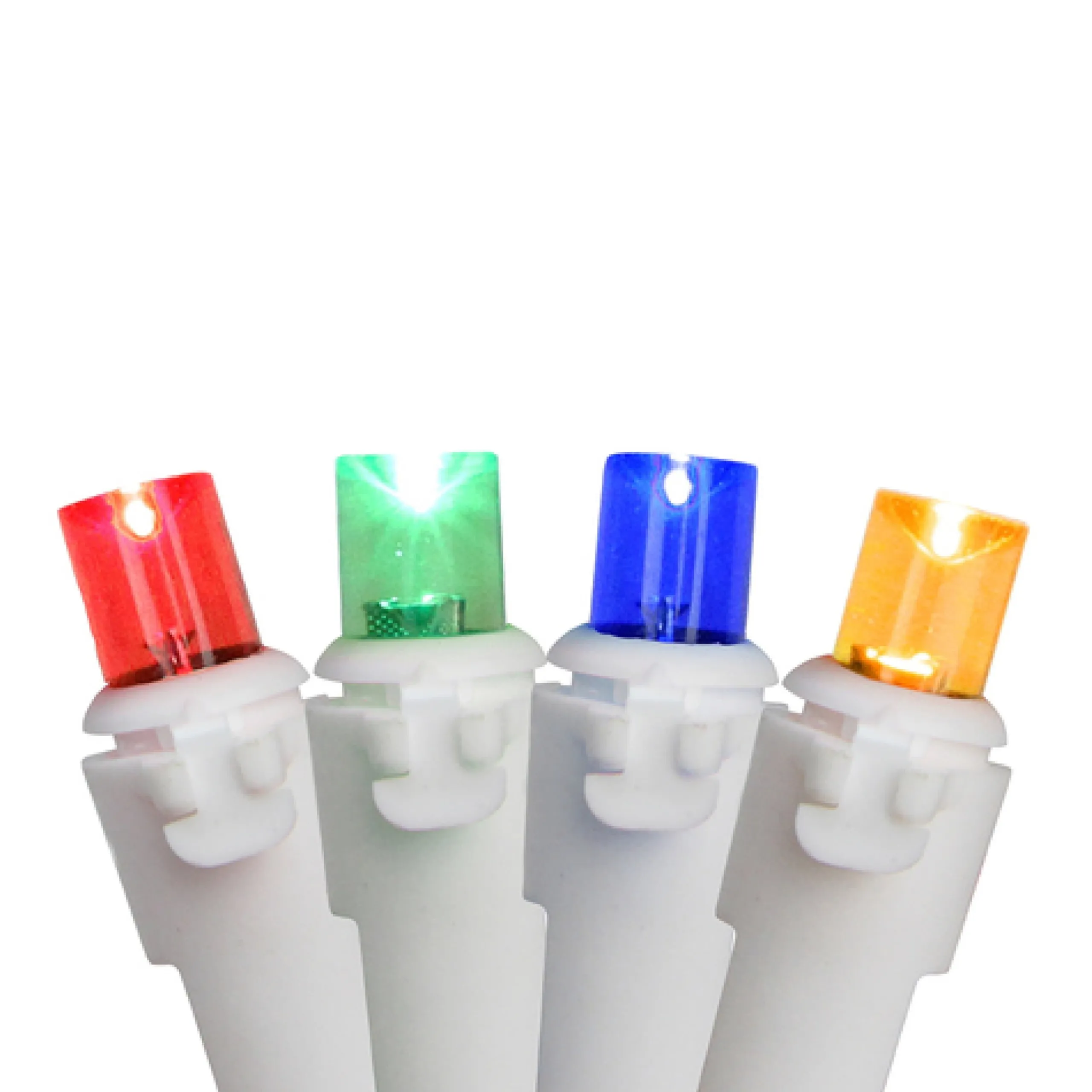 Northlight 100Ct Multi Color Led Wide Angle Christmas Icicle Lights, 5.5Ft White Wire