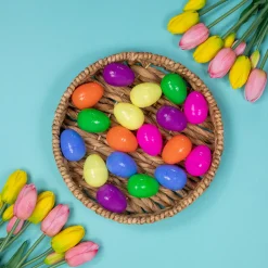 Northlight 60Ct Multi-Colored Fillable Easter Eggs 2.5"