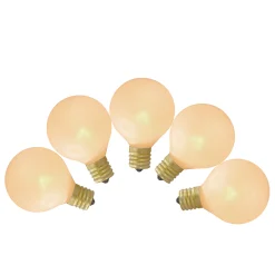Northlight 10Ct Pearl White G50 Globe Replacement Bulbs
