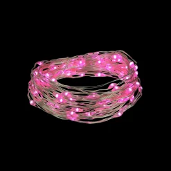Northlight 100Ct Pink Led Micro Fairy Lights, 16Ft Copper Wire