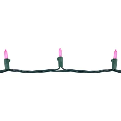 Northlight 100Ct Pink Led Mini Christmas Lights, 33Ft Green Wire