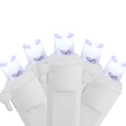 Northlight 100Ct Pure White Led Wide Angle Christmas Lights, 33Ft White Wire