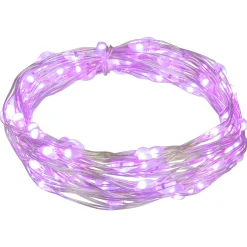 Northlight 100Ct Purple Led Micro Fairy Lights, 16Ft Copper Wire