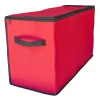 Northlight Ornament Storage>96Ct Red And Black Zip Up Christmas Ornament Storage Tub