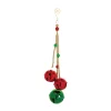Melrose Bells & Jingle Buddies>6Ct Red And Green Sleigh Bell Drop Christmas Ornaments 13.5"