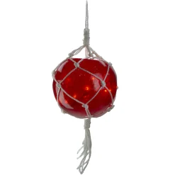 Barcana 20Ct Red Roped Light Ball Outdoor Christmas Decoration 11.5"