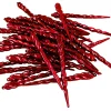 Northlight Icicles>36Ct Shiny Red Shatterproof Icicle Christmas Ornaments 5"