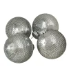 Northlight Balls>4Ct Silver Sequin Christmas Ball Ornaments 2.75" (70Mm)
