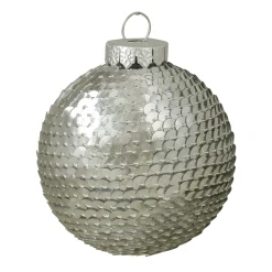 Northlight Balls>4Ct Silver Sequin Christmas Ball Ornaments 2.75" (70Mm)