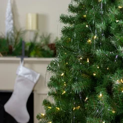 Tree Attachments*Northlight 1000Ct Silver Tinsel Icicle Strands - 18" Christmas Decorations