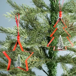 Melrose Stars>6Ct Star And Pine Tree Cookie Cutter Christmas Ornaments 4.75"