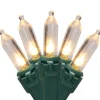 Northlight 35Ct Warm White Led Mini Christmas Lights,11.25Ft Green Wire