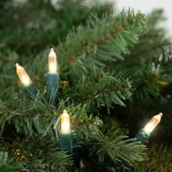 Northlight 35Ct Warm White Led Mini Christmas Lights,11.25Ft Green Wire