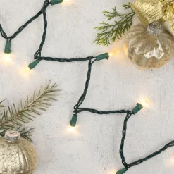 Northlight 35Ct Warm White Led Mini Christmas Lights,11.25Ft Green Wire