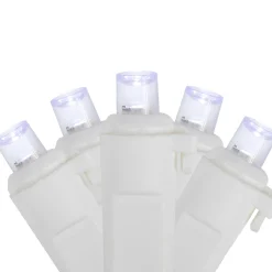 Northlight 50Ct White Led Wide Angle Christmas String Lights, 16.25Ft White Wire