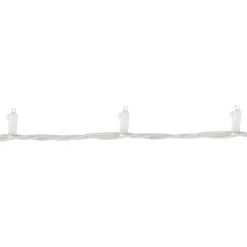 Northlight 50Ct White Led Wide Angle Christmas String Lights, 16.25Ft White Wire