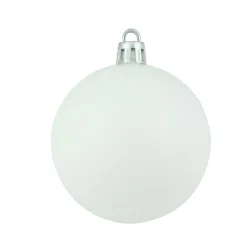 Northlight Shatterproof>60Ct Winter White Shatterproof Matte Christmas Ball Ornaments 2.5" (60Mm)