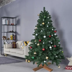 Artificial Tree Stands*Northlight Dark Wood Artificial Christmas Tree Stand - For Trees Up To 7.75Ft Tall