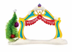 Christmas Villages*Department 56 Dr. Seuss The Grinch "Who-Ville Welcome Arch" Christmas Figurine #4043418