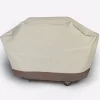 LB International Embossed Durable Outdoor Patio Full Premium Gas Grill Cover - Taupe