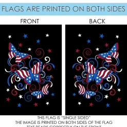 Toland Home Garden Fluttering Freedom Patriotic Outdoor House Flag 40