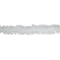Unlit Garland*Northlight 12Ft Clear And White Snowblush Artificial Tinsel Christmas Garland - Unlit