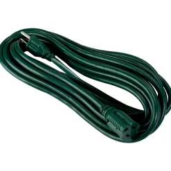 Northlight 25Ft Green 3-Prong Outdoor Extension Power Cord With Outlet Block