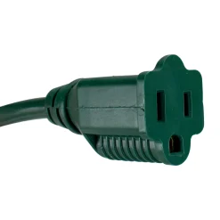Northlight 25Ft Green 3-Prong Outdoor Extension Power Cord With Outlet Block