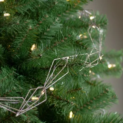 Northlight 6Ft Led Lighted B/O Gold Wire Diamond Christmas Garland - Warm White Lights