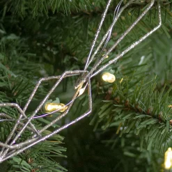 Northlight 6Ft Led Lighted B/O Gold Wire Diamond Christmas Garland - Warm White Lights