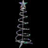 Northlight Spiral Trees>3Ft Led Lighted Spiral Cone Tree Outdoor Christmas Decoration, Multi Lights