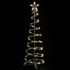 Northlight Spiral Trees>4Ft Led Lighted Spiral Cone Tree Outdoor Christmas Decoration, Warm White Lights