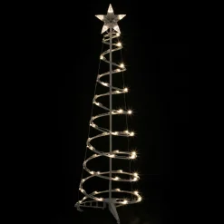 Northlight Spiral Trees>4Ft Led Lighted Spiral Cone Tree Outdoor Christmas Decoration, Warm White Lights