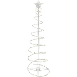 Northlight Spiral Trees>4Ft Led Lighted Spiral Cone Tree Outdoor Christmas Decoration, Warm White Lights