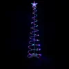 Northlight Spiral Trees>6Ft Led Lighted Spiral Cone Tree Outdoor Christmas Decoration, Multi Lights