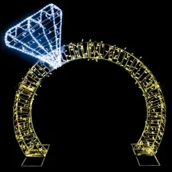 Commercial*Northlight 5Ft Lighted Commercial Grade Led Diamond Ring Outdoor Display Decoration