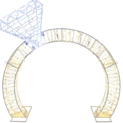 Commercial*Northlight 5Ft Lighted Commercial Grade Led Diamond Ring Outdoor Display Decoration