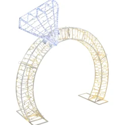Commercial*Northlight 5Ft Lighted Commercial Grade Led Diamond Ring Outdoor Display Decoration