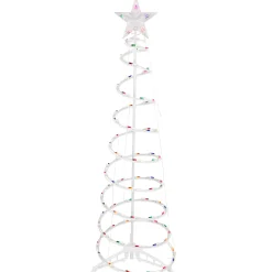 Northlight Spiral Trees>4Ft Lighted Spiral Christmas Tree With Star Tree Topper, Multi Lights