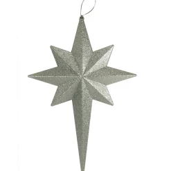 DAK Stars>Glittered Silver Splendor Shatterproof Christmas Bethlehem Star Ornament 20"