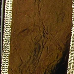 The Ribbon People Gold And Mocha Brown Crinkled Wired Craft Ribbon 2" X 20 Yards